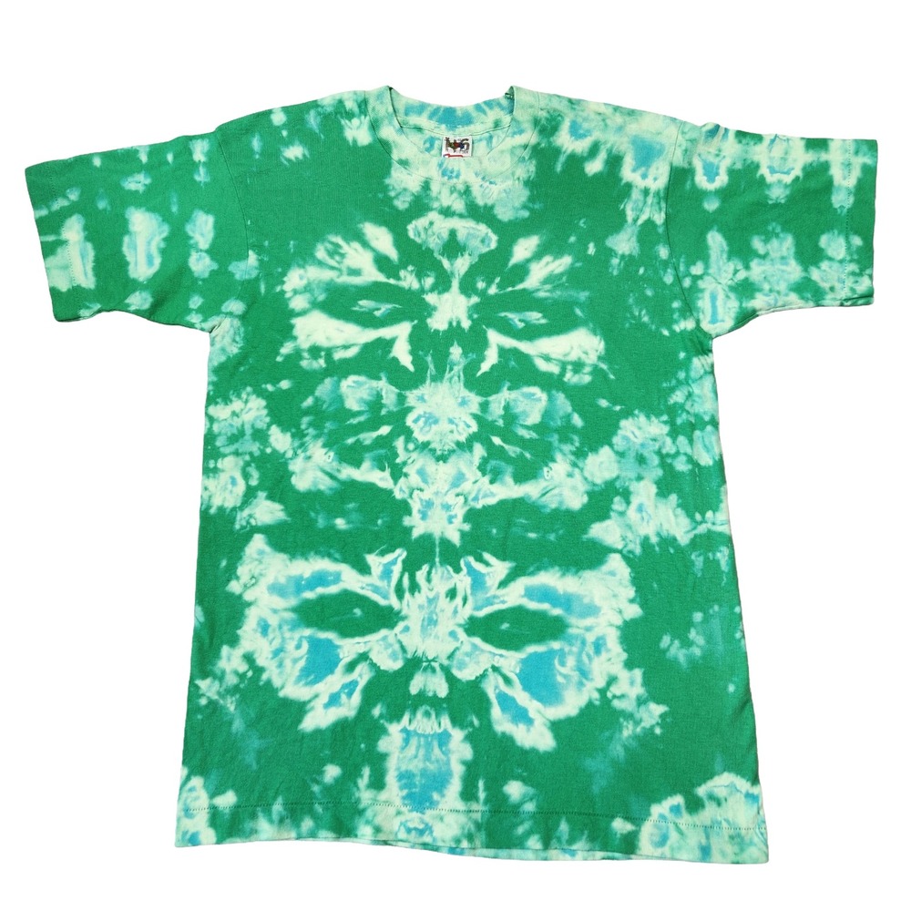 Vintage Fruit of the Loom Tie Dye T Shirt Womens M USA Retro Single Stitch